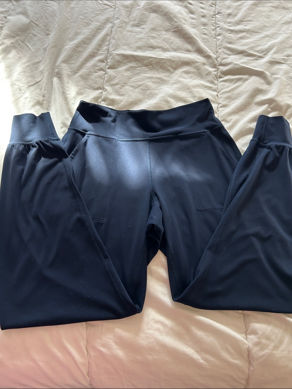 Lululemon Align High-Rise Joggers Front Side Pockets. Tapered Legs. Size 8. Navy